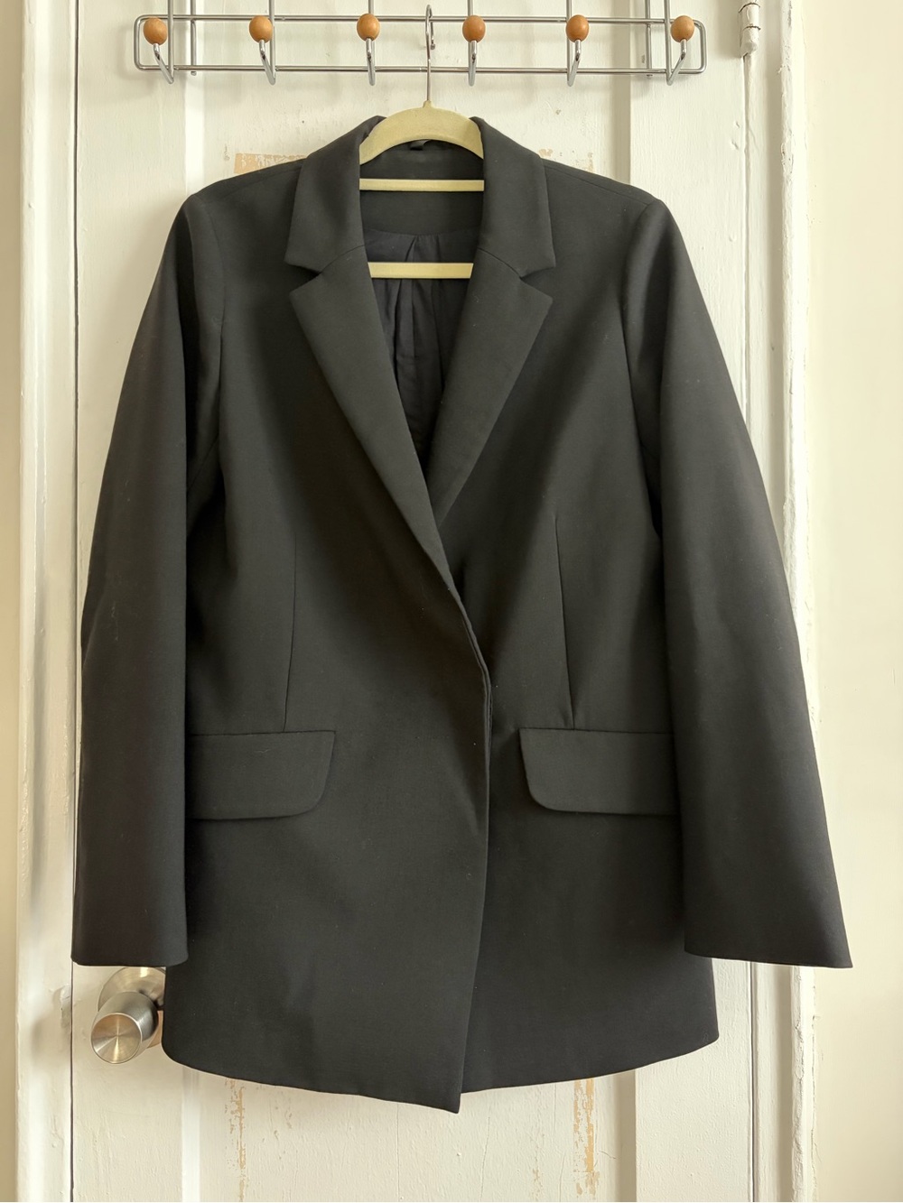 COS Black Hidden-Button Blazer